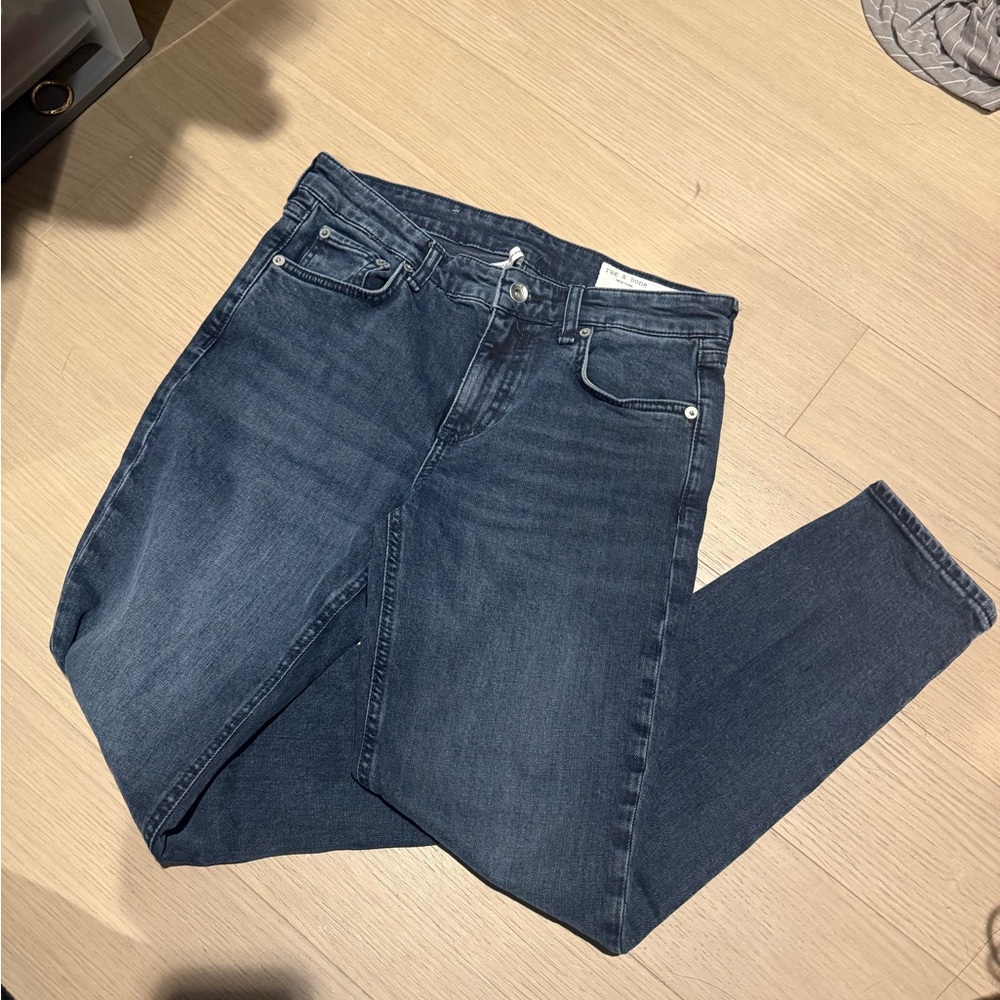 rag & bone Dark Blue Women's Cate Mid-rise ankle skinny jeans